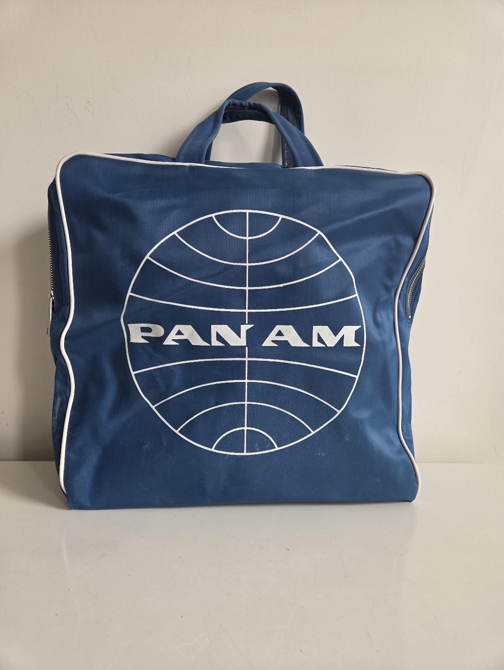 Vintage Panam Airlines Carry On Bag Blue